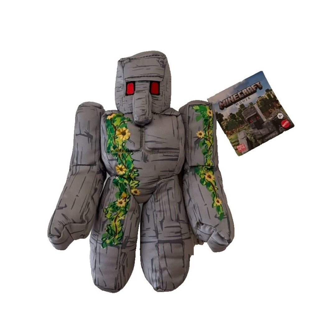 Minecraft Iron Golem Plush Stuffed Toy Mattel Mojang Movie NWT